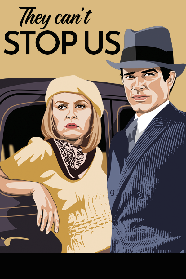 Ilustracion Bonnie and Clyde